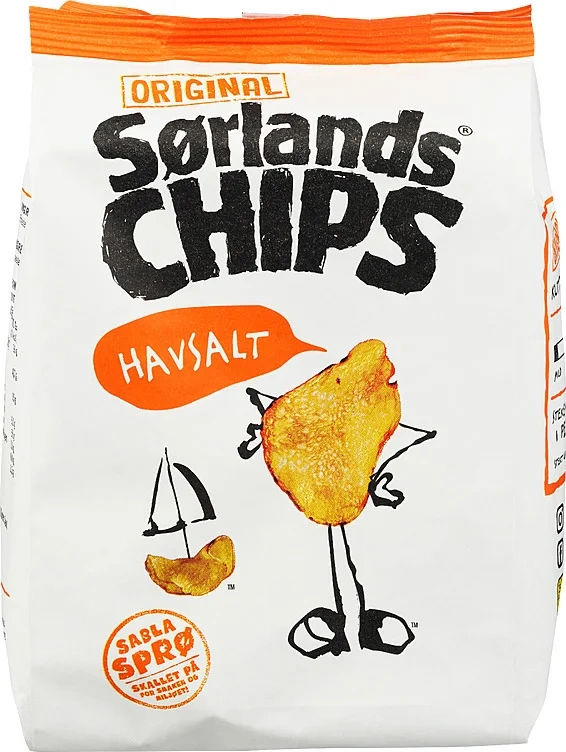 Sørlandschips havsalt 100g