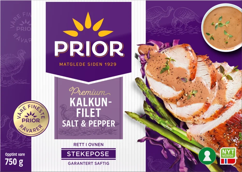 Kalkunfilet i stekepose med salt & pepper 750g
