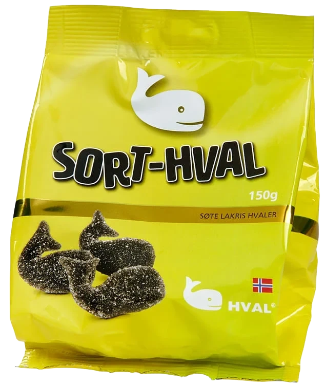 Sort-hval 150g