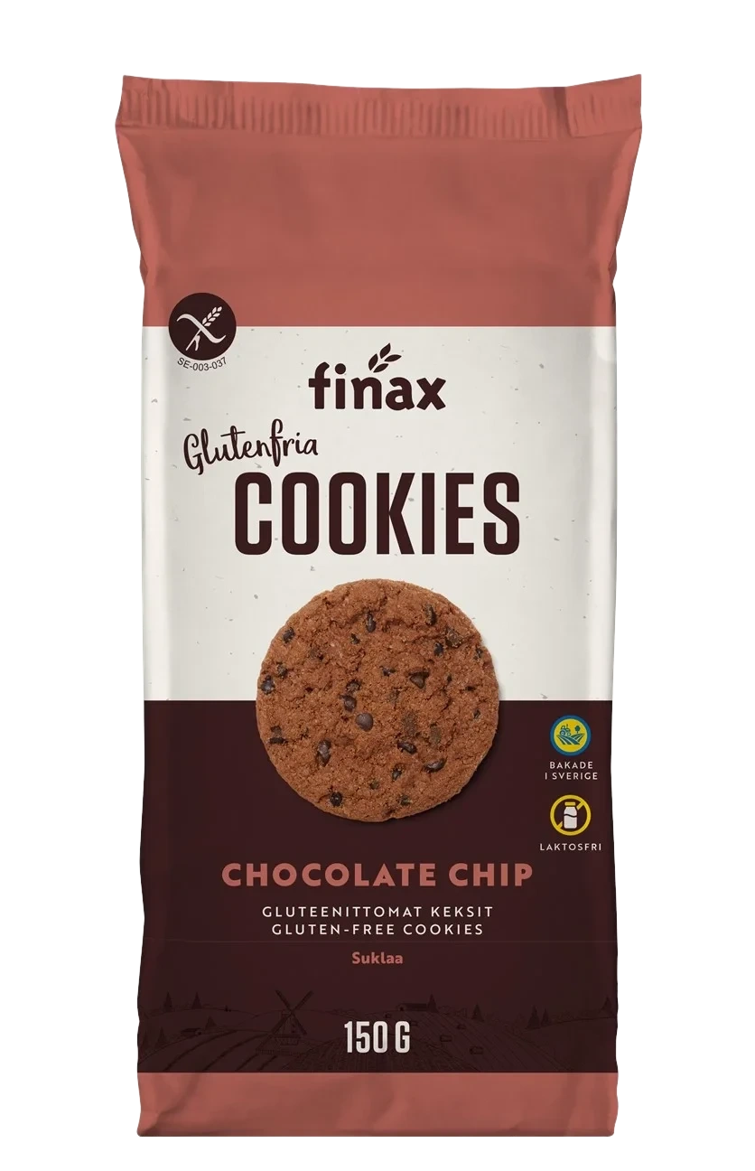 Cookies Choc Chip glutenfri 150g Finax