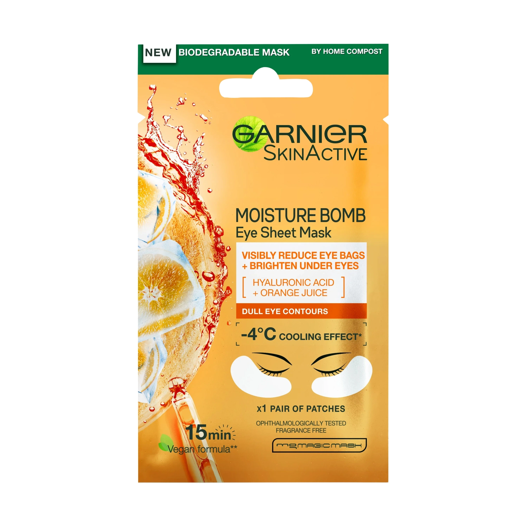Garnier Skin Active Eye Tissue Mask Orange