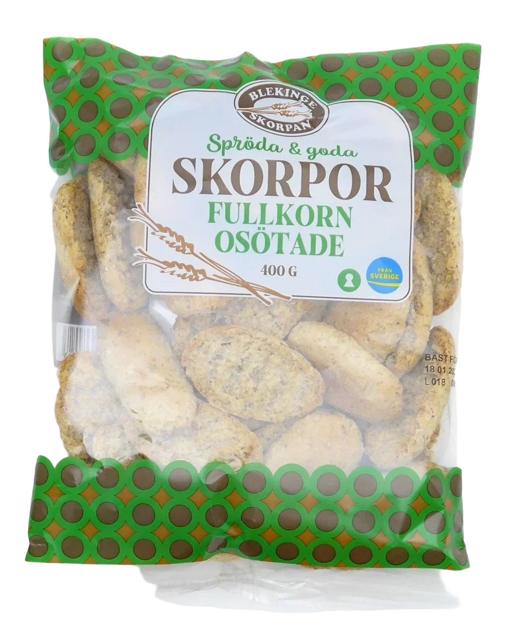 Fullkornskorpor Osötade