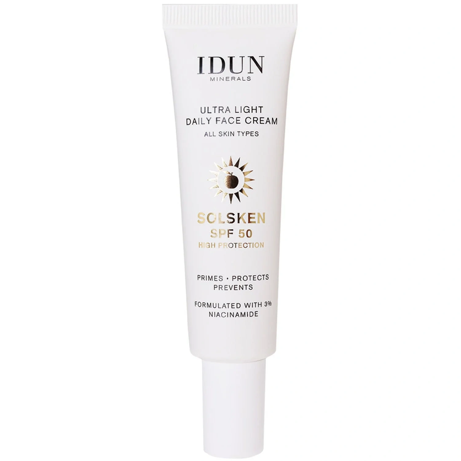 IDUN Minerals Ultra Light Daily Face Cream Solsken