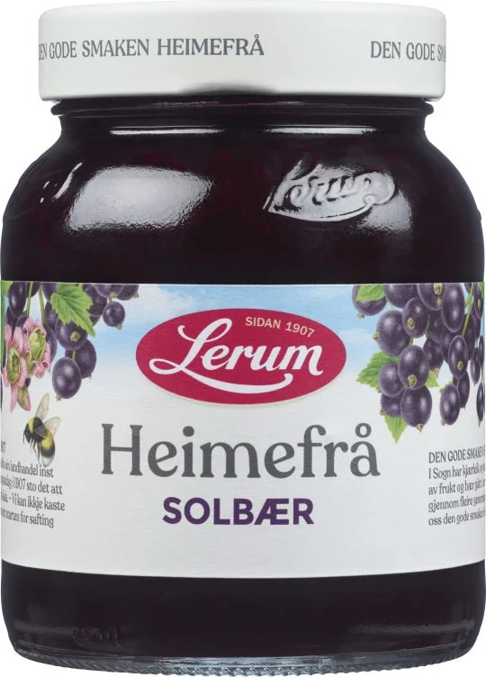 Solbærsyltetøy Heimefrå 380g Lerum