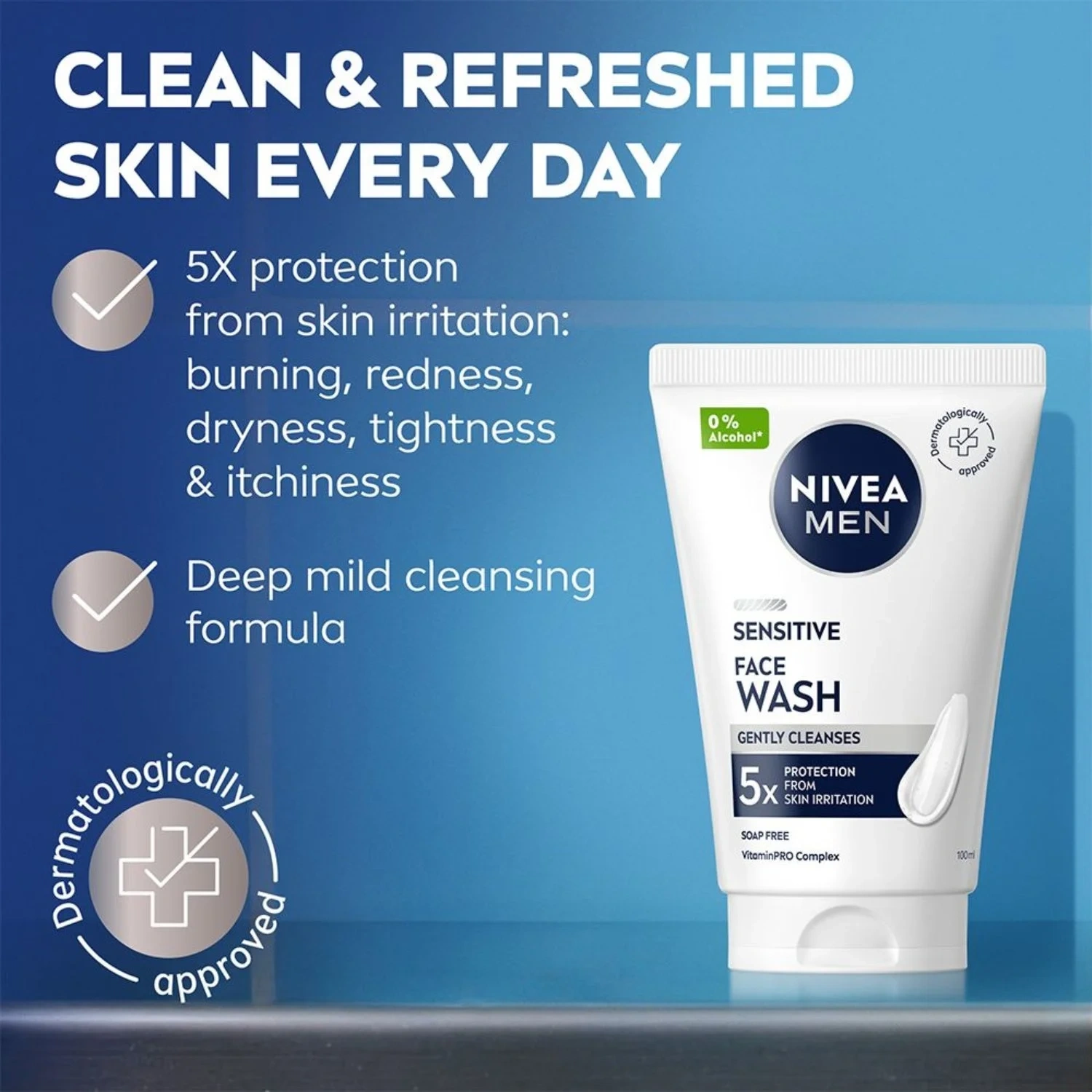 Sensitive Face Wash 100ml Nivea Men
