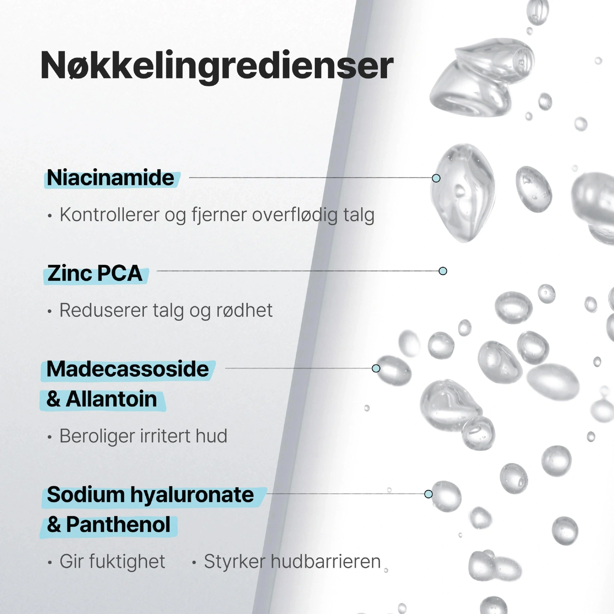 Low pH Nia Cleansing water