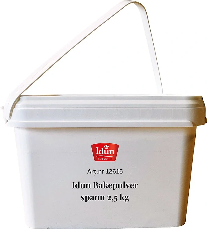 Idun Bakepulver 1 trinn, spann 2,5 kg