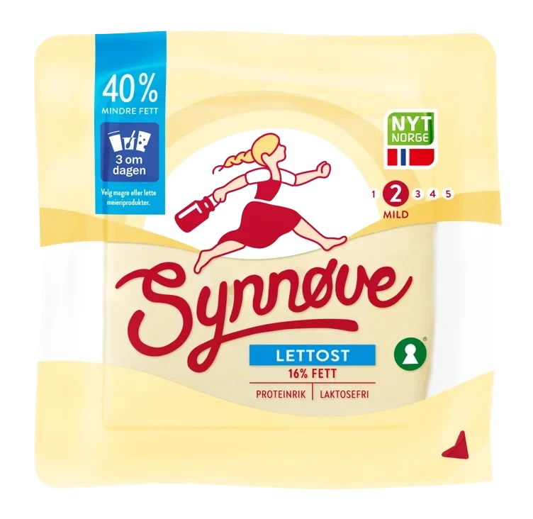 Gulost Lett 16% 480g Synnøve