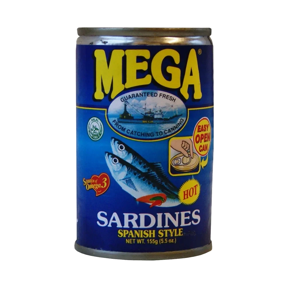 Mega Sardines Spanish Style Hot 155g