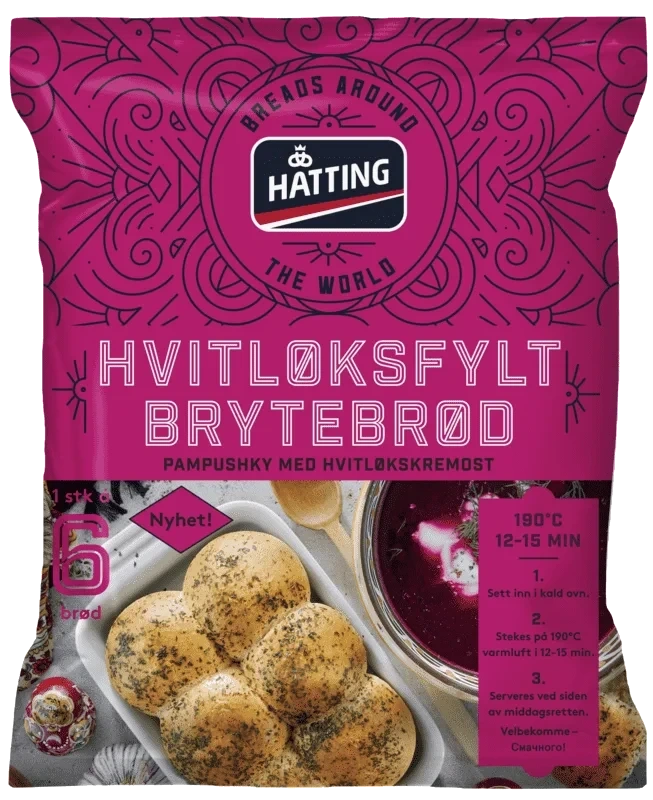 Hatting Hvitløksfylt Brytebrød 190g