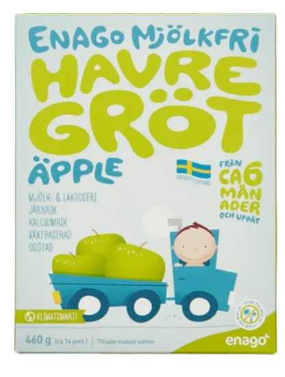 Enago Havregrøt U/Melk Eple 460g