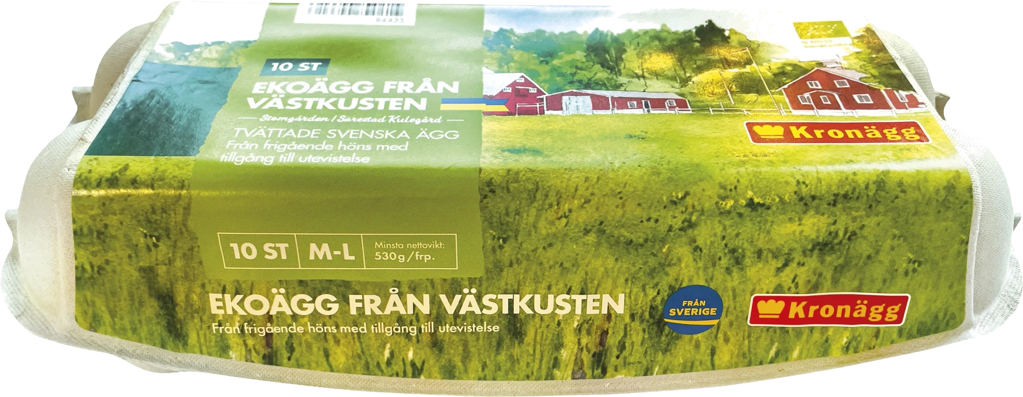 Ekologiska ägg Västkust,frig inne,10p,ML