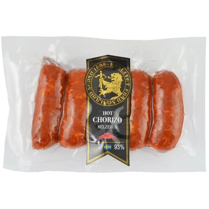 Kryddkorv Chorizo Belzebub Het 93% Kötthalt 230g Hirschmans Charkuteri