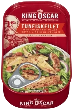 Tunfiskfilet Soltørkede Tomater 115g King Oscar