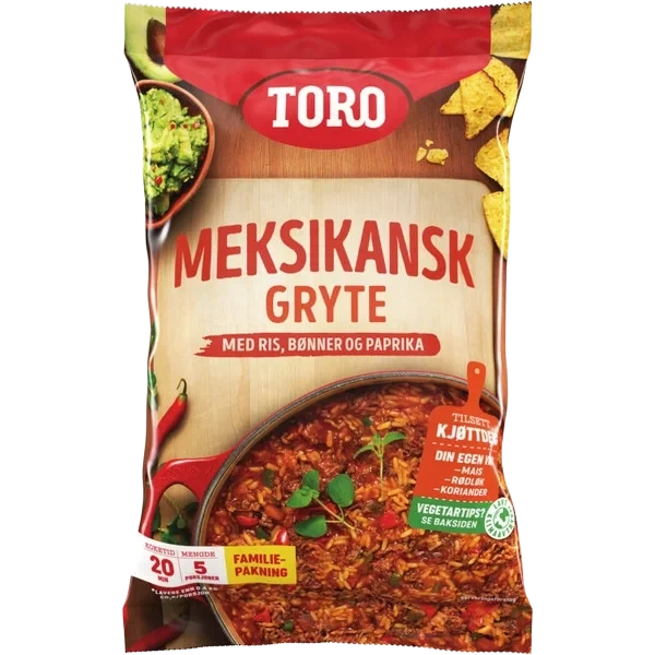 Toro Meksikansk Gryte Familiepakning 9x284g