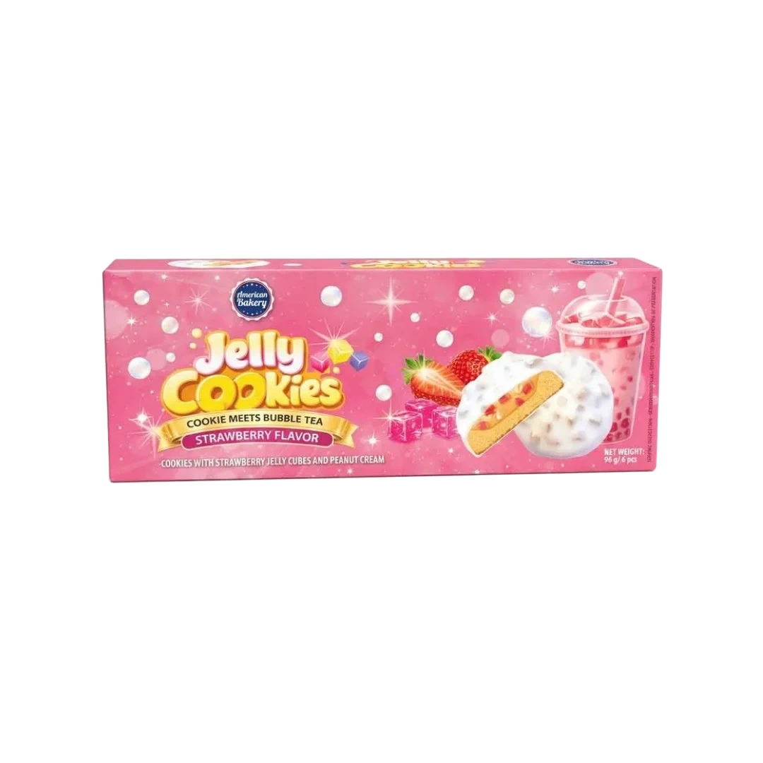 American Bakery Jelly Cookies Strawberry 96 g