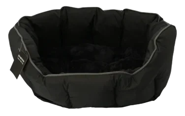 Buddy Seng Oval Svart/grå 60x50x22cm m