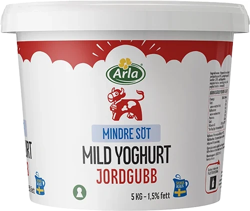 Mild yoghurt jordgubb lättsockrad 1.5%