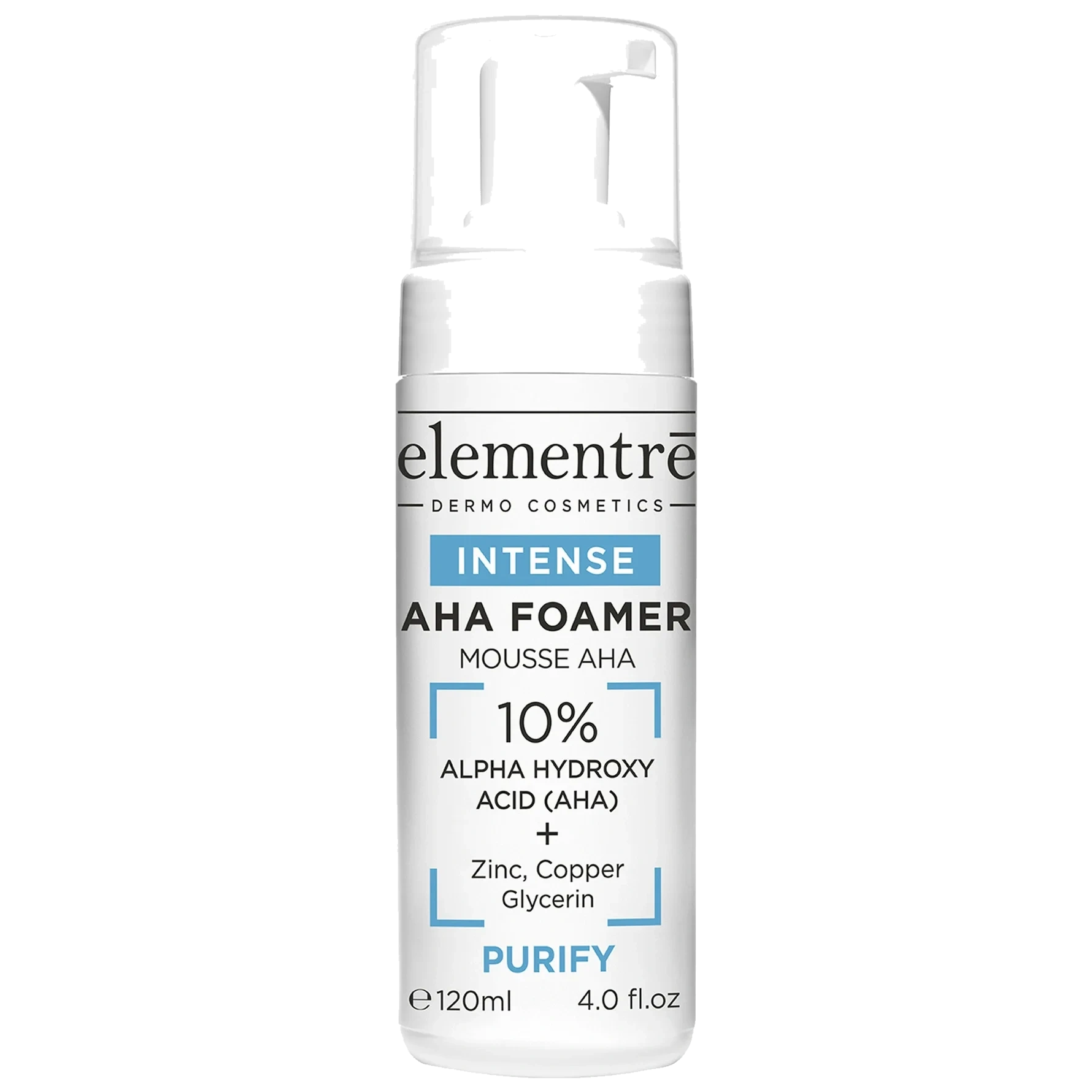 elementrē AHA Foamer - 10% Alpha Hydroxy Acid 120 ml