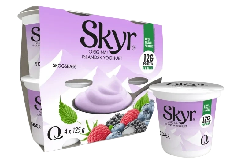 Skyr Skogsbær 4x125g Q