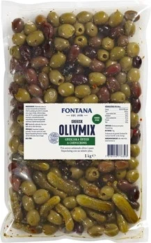Fontana Olivmix Grekiska örter & Cornichons