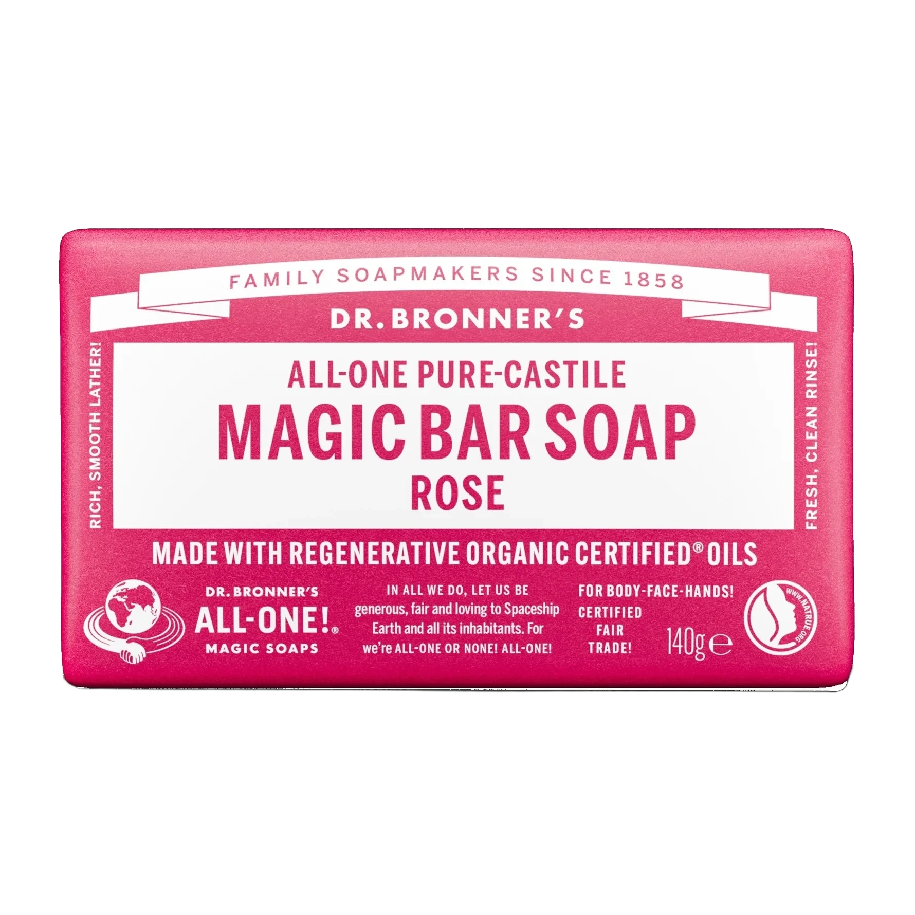 Dr. Bronner's Bar Soap Rose