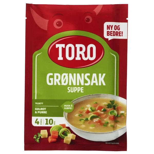 Grønnsakssuppe 55g Toro