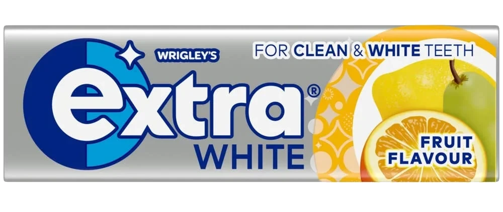 Extra White Sweet Fruit Sukkerfri 10 stk, 14 g
