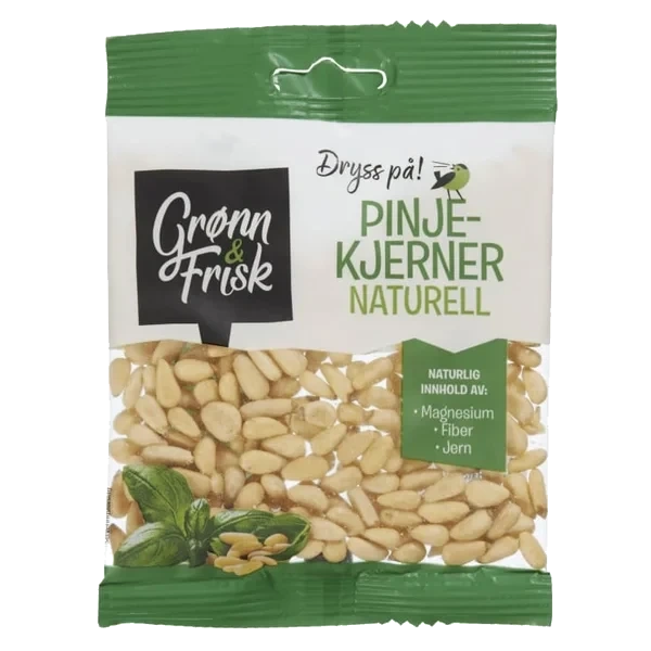 Pinjekjerner Naturell 35g Grønn&Frisk