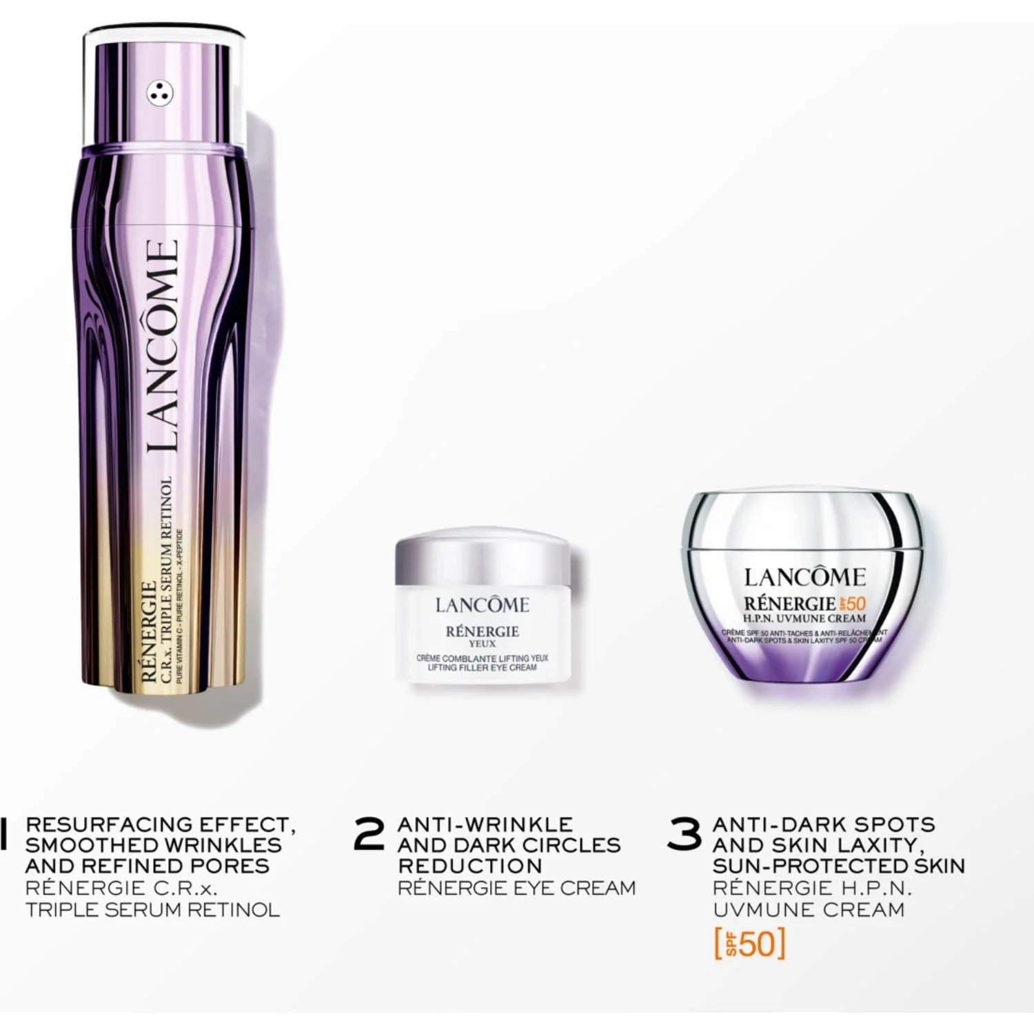 Lancôme Rénergie CRx Triple Serum Retinol-sett 1 pcs