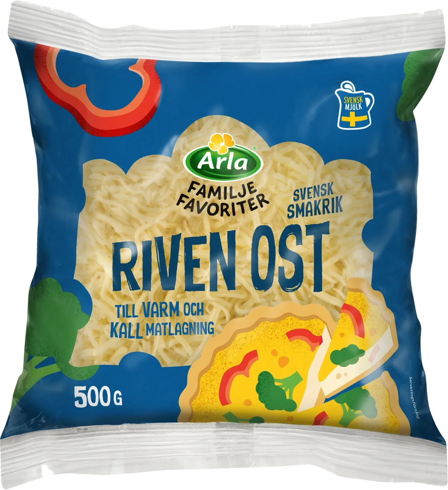 Familjefav Svensk riven ost