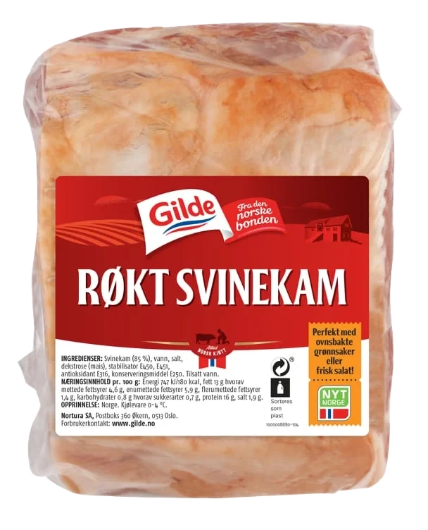 Svinekam uten svor salt røkt 1,3kg   kg