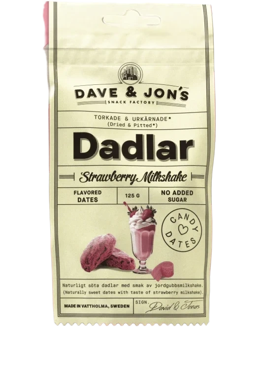Dave&Jon's Dadler Strawberry Milkshake 125g