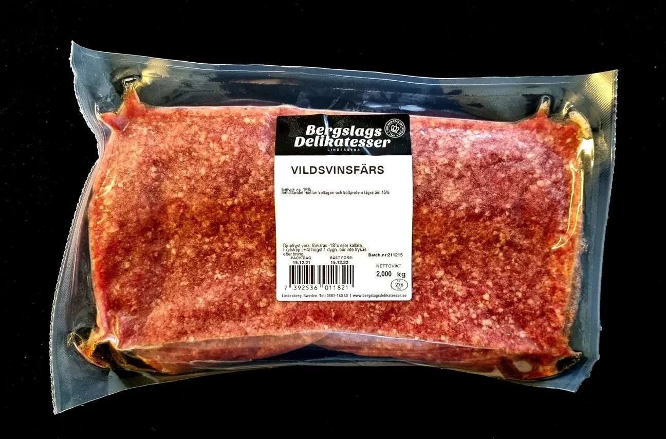 Vildsvinsfärs 2 kg