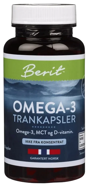 Berit Omega-3 MCT+D trankapsler