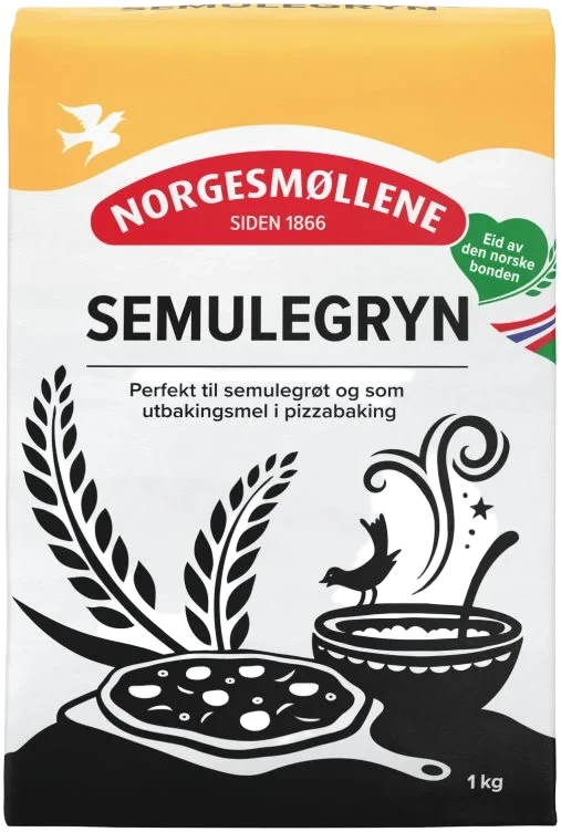 Semulegryn 1kg Norgesmøllene