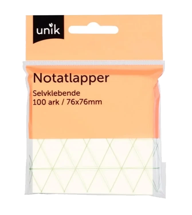 Notatlapper Selvklebende 127x76mm 100ark Unik