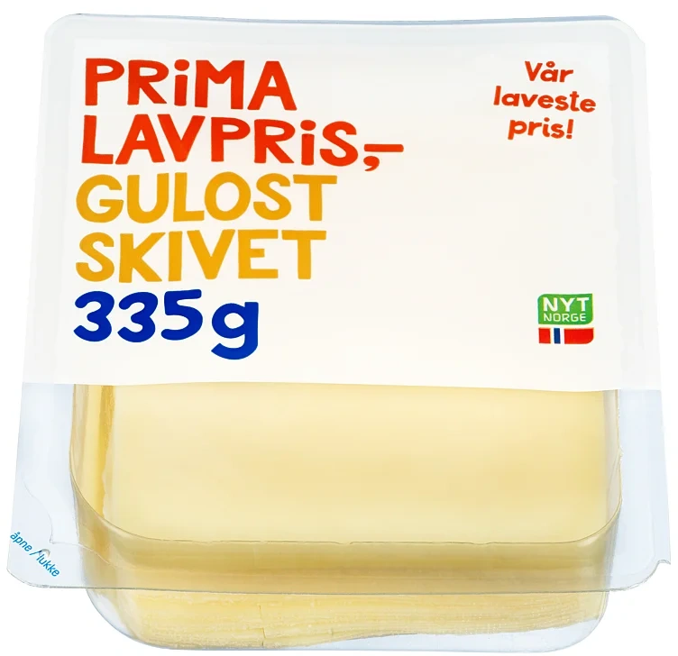 Gulost skivet  335g