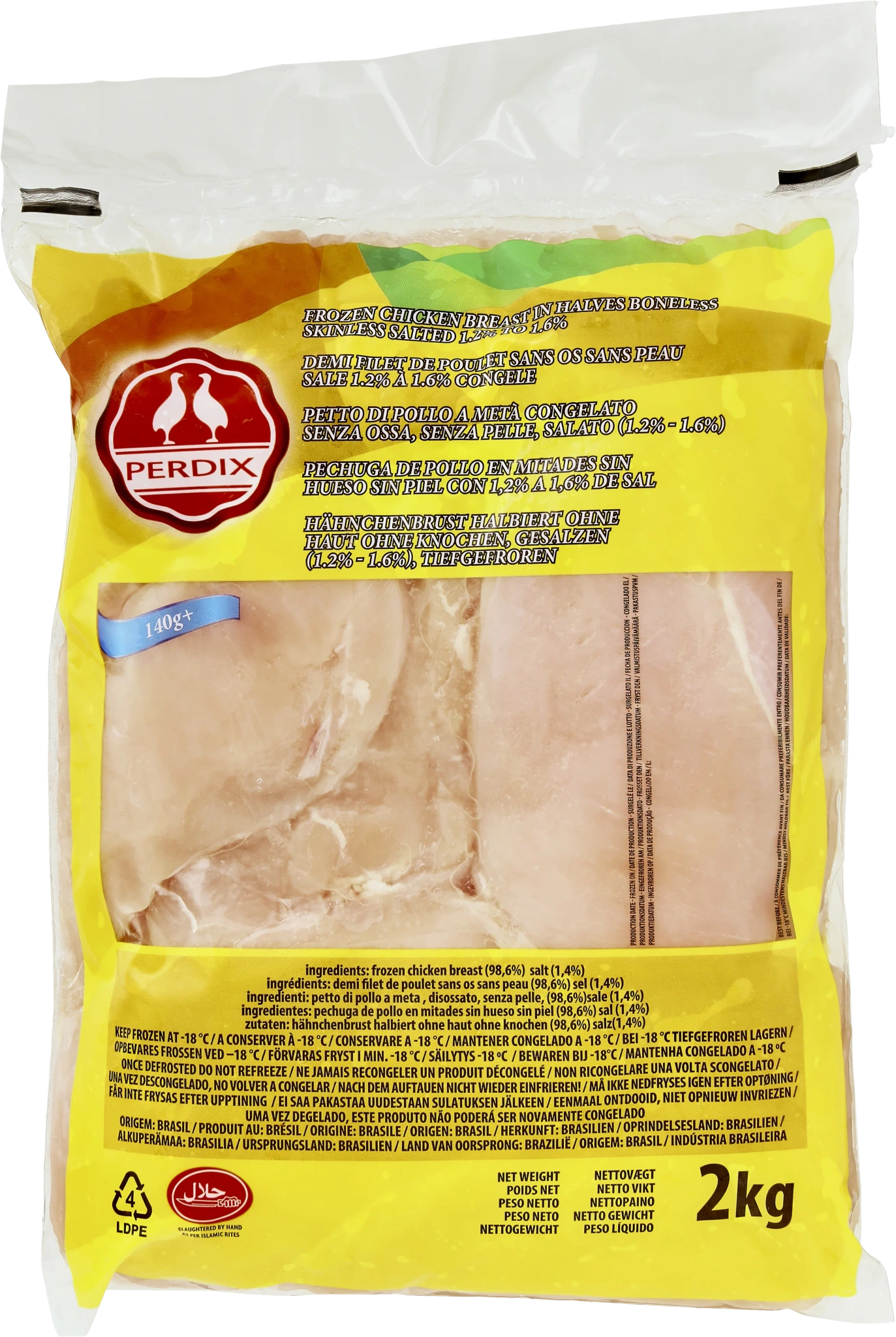 Kyllingebrystfilet, 140g+