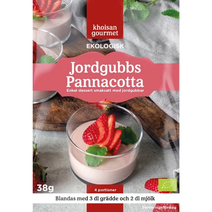 Jordgubb Pannacotta Pulverpåse