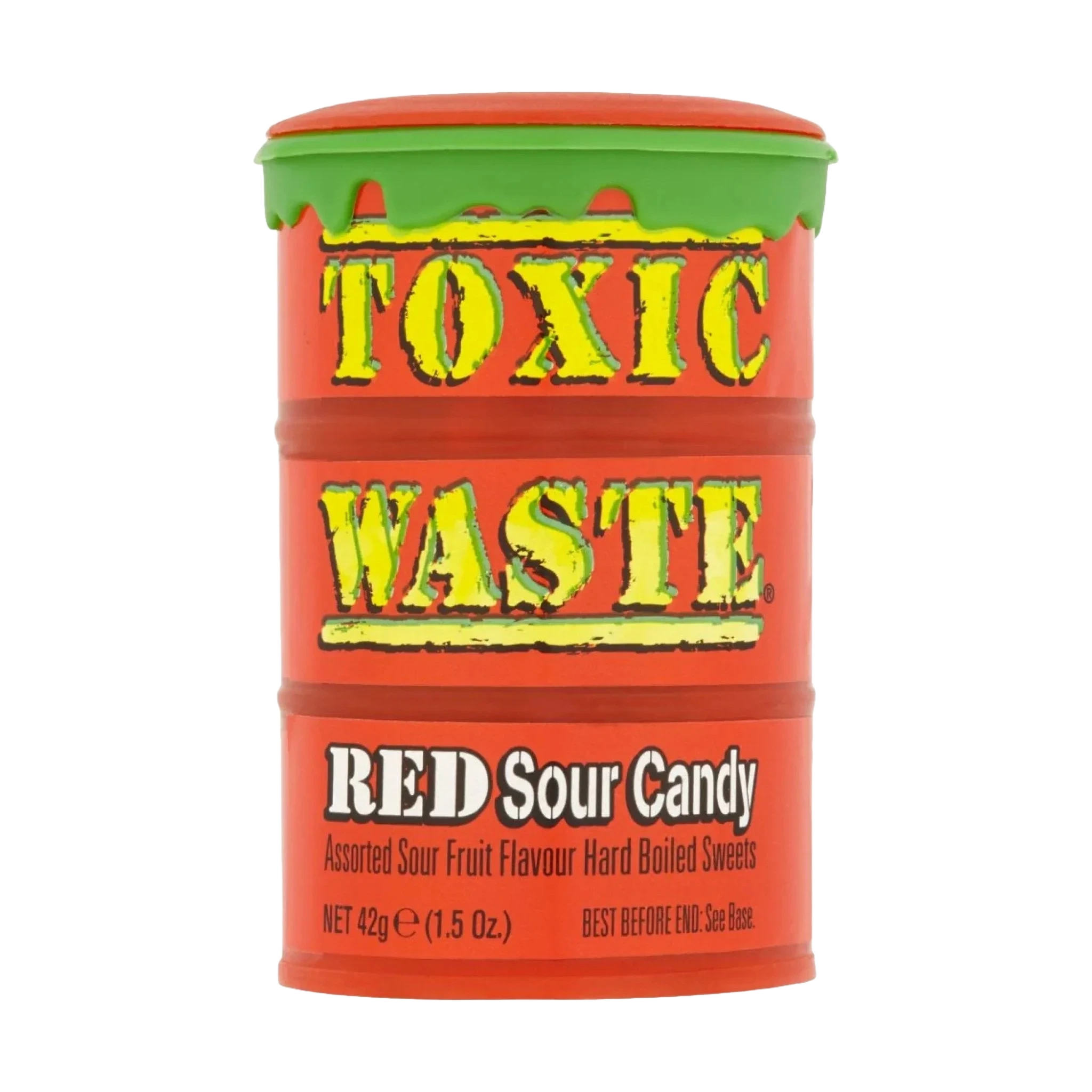 Toxic Waste Red Sour Candy Drum 42 g