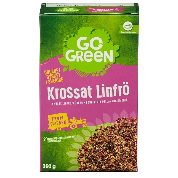 Linfrø Knuste 260g Gogreen