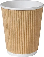 Pappbeger 24cl bio triple wall/brun 25stk