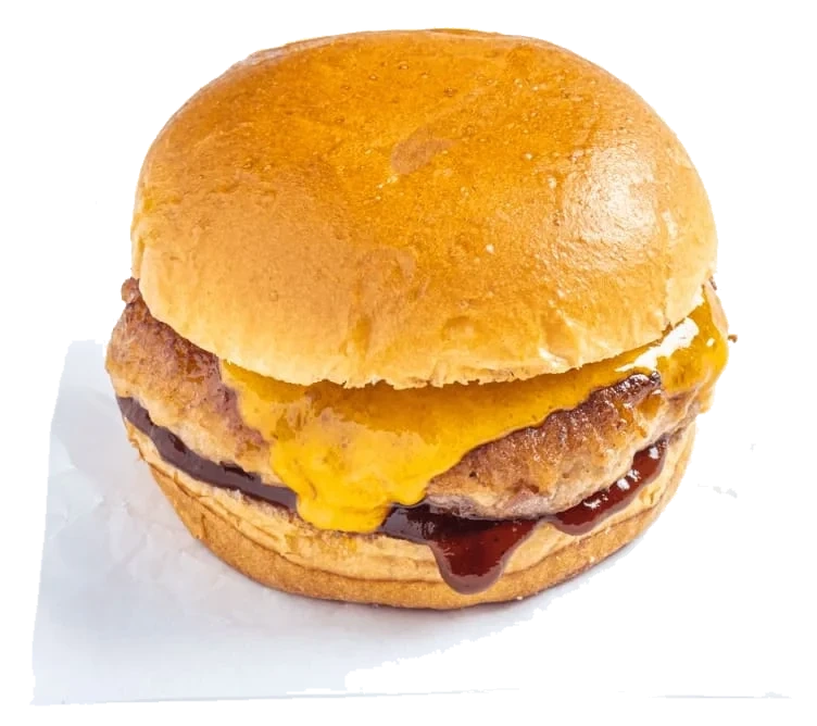 Baconburger m/Brød & Ost pr stykk