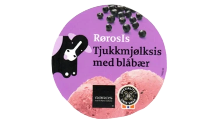 Tjukkmjølkis Blåbær 0,5l Galåvolden