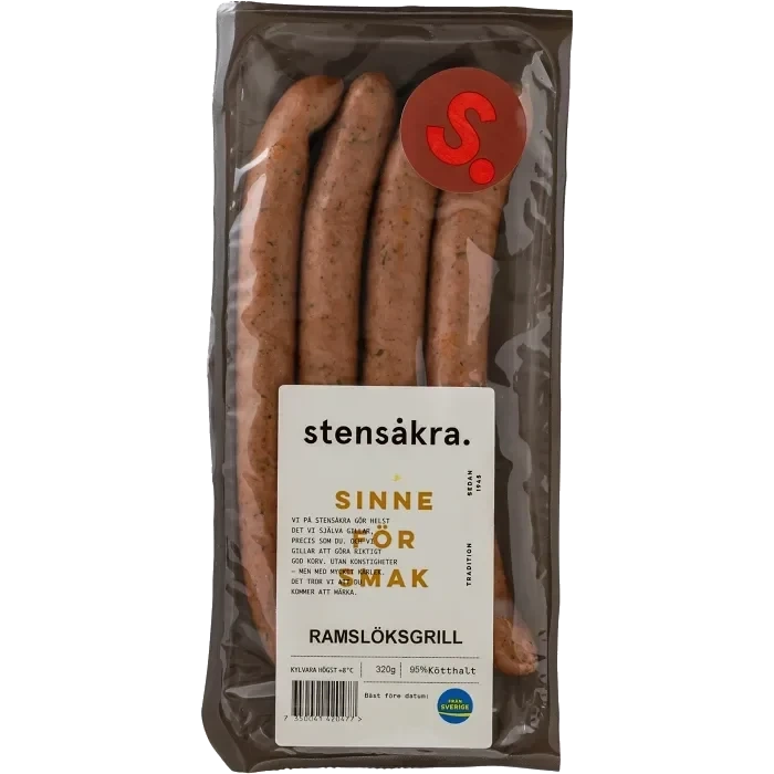 Ramslöksgrill 95% Kötthalt 320g Stensåkra