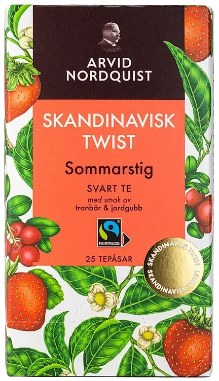 Arvid Nordquist Fairtrade Sommarstig Svart Te 25st