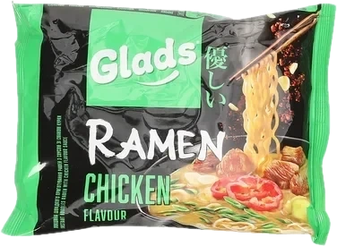 Glads Instant Ramen Nudler Kyllingsmak 105g