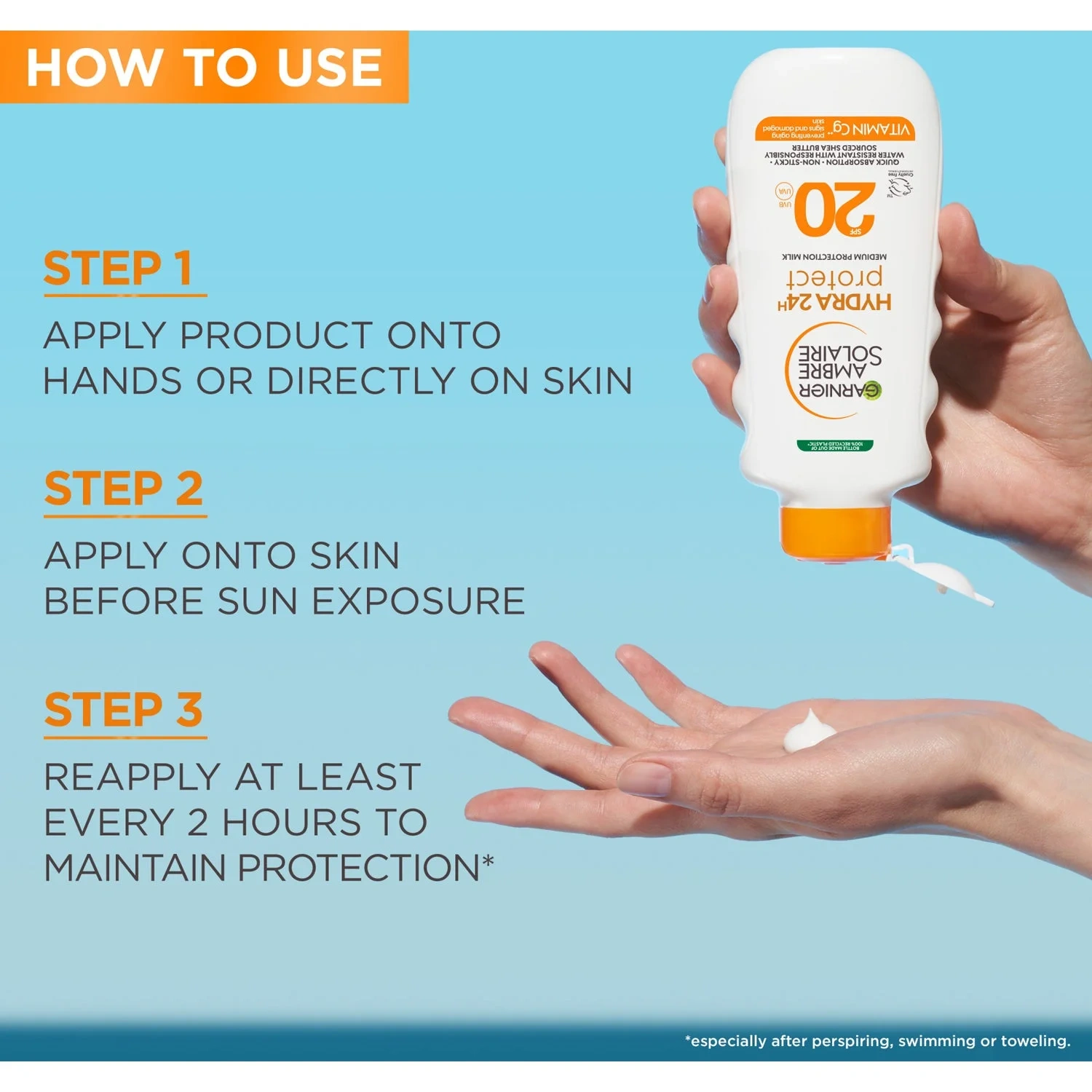 Garnier Ambre Solaire Hydra 24H Protect Sun Protecting Milk SPF20