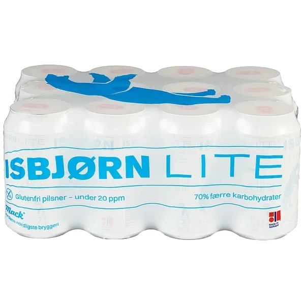 Mack Isbjørn Lite Glutenfri 0,33l Bx 12stk